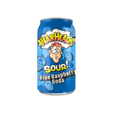 Warheads Sour Blue Raspberry Soda 330 ml.